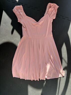 Kimchi Blue Pink Ruffled Sleeve Mini Dress